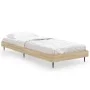 Sonoma oak engineered wood bed frame 75x190 cm by vidaXL, Beds and slatted bases - Ref: Foro24-832312, Price: 66,70 €, Discou...
