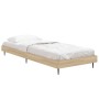 Sonoma oak engineered wood bed frame 75x190 cm by vidaXL, Beds and slatted bases - Ref: Foro24-832312, Price: 67,54 €, Discou...