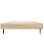 Sonoma oak engineered wood bed frame 75x190 cm by vidaXL, Beds and slatted bases - Ref: Foro24-832312, Price: 66,70 €, Discou...
