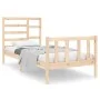 Bettrahmen aus Massivholz 90x190 cm von vidaXL, Betten und Lattenroste - Ref: Foro24-3105890, Preis: 95,82 €, Rabatt: %
