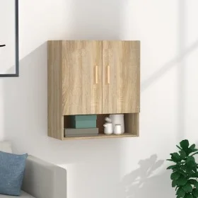 Oak Sonoma plywood wall cabinet 60x31x70 cm by vidaXL, Lockers and storage cabinets - Ref: Foro24-812873, Price: 61,66 €, Dis...