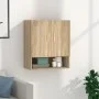 Oak Sonoma plywood wall cabinet 60x31x70 cm by vidaXL, Lockers and storage cabinets - Ref: Foro24-812873, Price: 61,77 €, Dis...