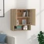 Wandschrank Sperrholz Sonoma Eiche 60x31x70 cm von vidaXL, Schließfächer und Lagerschränke - Ref: Foro24-812873, Preis: 61,66...
