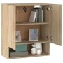 Wandschrank Sperrholz Sonoma Eiche 60x31x70 cm von vidaXL, Schließfächer und Lagerschränke - Ref: Foro24-812873, Preis: 61,66...