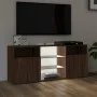 TV cabinet with LED lights oak brown 120x30x50 cm by vidaXL, TV Furniture - Ref: Foro24-815716, Price: 85,72 €, Discount: %