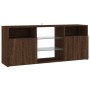 TV-Schrank mit LED-Leuchten Eiche braun 120x30x50 cm von vidaXL, TV-Möbel - Ref: Foro24-815716, Preis: 87,06 €, Rabatt: %
