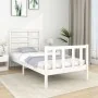 Weißer Einzelbettrahmen aus Massivholz, 90 x 190 cm von vidaXL, Betten und Lattenroste - Ref: Foro24-3105891, Preis: 105,09 €...