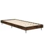 Smoke oak engineered wood bed frame 75x190 cm by vidaXL, Beds and slatted bases - Ref: Foro24-832314, Price: 75,73 €, Discoun...