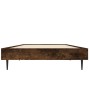 Smoke oak engineered wood bed frame 75x190 cm by vidaXL, Beds and slatted bases - Ref: Foro24-832314, Price: 76,94 €, Discoun...