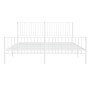 Metallbettgestell mit Kopf- und Fußteil weiß 183x213 cm von vidaXL, Betten und Lattenroste - Ref: Foro24-350954, Preis: 106,0...