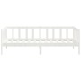 Solid white pine wood sofa bed 90x200 cm by vidaXL, Beds and slatted bases - Ref: Foro24-806941, Price: 107,16 €, Discount: %