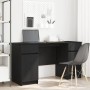 Escritorio Roble negro 140 x 49 x 76 cm Madera contrachapada