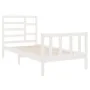Weißer Einzelbettrahmen aus Massivholz, 90 x 190 cm von vidaXL, Betten und Lattenroste - Ref: Foro24-3105891, Preis: 105,09 €...