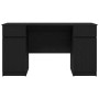 Escritorio Roble negro 140 x 49 x 76 cm Madera contrachapada