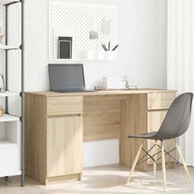 Escritorio Roble Sonoma 140 x 49 x 76 cm Madera contrachapada Escritorio Roble Sonoma 140 x 49 x 76 cm Madera contrachapada
