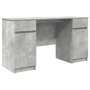 Escritorio Gris hormigón 140 x 49 x 76 cm Madera contrachapada