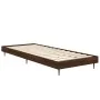 Brown oak engineered wood bed frame 75x190 cm by vidaXL, Beds and slatted bases - Ref: Foro24-832316, Price: 71,22 €, Discoun...