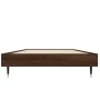 Brown oak engineered wood bed frame 75x190 cm by vidaXL, Beds and slatted bases - Ref: Foro24-832316, Price: 71,22 €, Discoun...