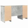 Escritorio Gris hormigón 140 x 49 x 76 cm Madera contrachapada