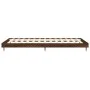 Brown oak engineered wood bed frame 75x190 cm by vidaXL, Beds and slatted bases - Ref: Foro24-832316, Price: 71,22 €, Discoun...