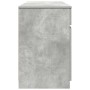 Escritorio Gris hormigón 140 x 49 x 76 cm Madera contrachapada