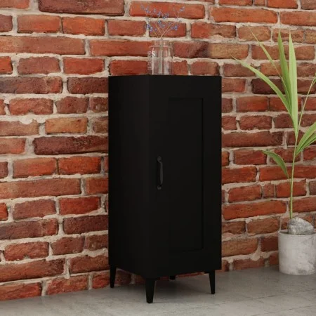 Schwarzes Sperrholz-Sideboard 34,5 x 34 x 90 cm von vidaXL, Sideboards - Ref: Foro24-812421, Preis: 53,86 €, Rabatt: %