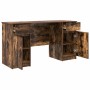 Escritorio Roble ahumado 140 x 49 x 76 cm Madera contrachapada