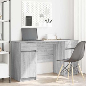 Escritorio Gris sonoma 140 x 49 x 76 cm Madera contrachapada