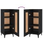 Aparador de madera contrachapada negro 34,5x34x90 cm de vidaXL, Aparadores - Ref: Foro24-812421, Precio: 54,50 €, Descuento: %