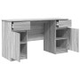 Escritorio Gris sonoma 140 x 49 x 76 cm Madera contrachapada