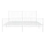 Estructura cama metal con cabecero y estribo blanco 200x200 cm de vidaXL, Camas y somieres - Ref: Foro24-350956, Precio: 103,...