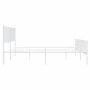 Estructura cama metal con cabecero y estribo blanco 200x200 cm de vidaXL, Camas y somieres - Ref: Foro24-350956, Precio: 103,...