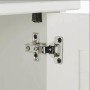 Juego de muebles de baño con estante VIGO 2 pcs Marrón y