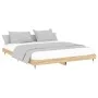 Sonoma oak engineered wood bed frame 120x200 cm by vidaXL, Beds and slatted bases - Ref: Foro24-832152, Price: 90,56 €, Disco...