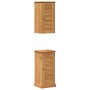 Juego de muebles de baño VIGO 2 pcs Marrón y miel marrón