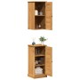 Juego de muebles de baño VIGO 2 pcs Marrón y miel marrón