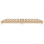 Bettgestell aus Sonoma-Eiche-Holzwerkstoff, 120 x 200 cm von vidaXL, Betten und Lattenroste - Ref: Foro24-832152, Preis: 91,7...