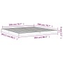 Estructura de cama de madera maciza de pino 200x200 cm de vidaXL, Camas y somieres - Ref: Foro24-823424, Precio: 102,67 €, De...