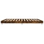 Smoked oak engineered wood bed frame 120x200cm by vidaXL, Beds and slatted bases - Ref: Foro24-832154, Price: 91,71 €, Discou...