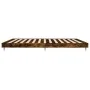 Smoked oak engineered wood bed frame 120x200cm by vidaXL, Beds and slatted bases - Ref: Foro24-832154, Price: 90,56 €, Discou...