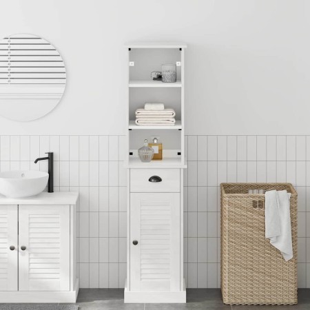Juego de muebles de baño con cajón VIGO 2 pcs Marrón y
