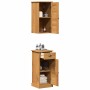 Juego de muebles de baño VIGO 2 pcs Marrón y miel marrón