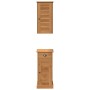 Juego de muebles de baño VIGO 2 pcs Marrón y miel marrón