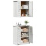 Juego de muebles de baño 2 pcs Marrón 67.5 x 34 x 80 cm