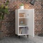 Weißes Sperrholz-Sideboard 34,5 x 34 x 90 cm von vidaXL, Sideboards - Ref: Foro24-812330, Preis: 58,04 €, Rabatt: %