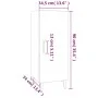 Weißes Sperrholz-Sideboard 34,5 x 34 x 90 cm von vidaXL, Sideboards - Ref: Foro24-812330, Preis: 54,83 €, Rabatt: %