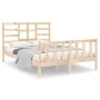 Solid wood bed frame 120x190 cm by vidaXL, Beds and slatted bases - Ref: Foro24-3105895, Price: 115,97 €, Discount: %