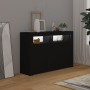 Sideboard with LED lights black 115.5x30x75 cm by vidaXL, Sideboards - Ref: Foro24-804338, Price: 120,61 €, Discount: %