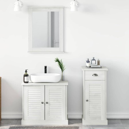 Juego de muebles de baño con cajón 3 pcs Marrón 37 x 34 x 80 cm