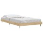 Bettgestell aus Sonoma-Eiche-Holzwerkstoff, 100 x 200 cm von vidaXL, Betten und Lattenroste - Ref: Foro24-832160, Preis: 68,6...